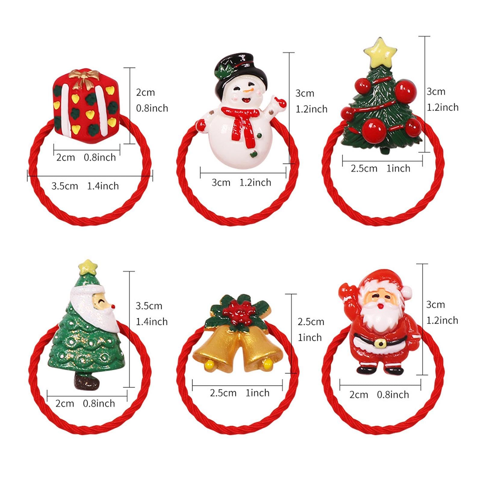 Amazon | 女の子用クリスマスヘアゴム、クリスマスヘアゴム | ビスタ