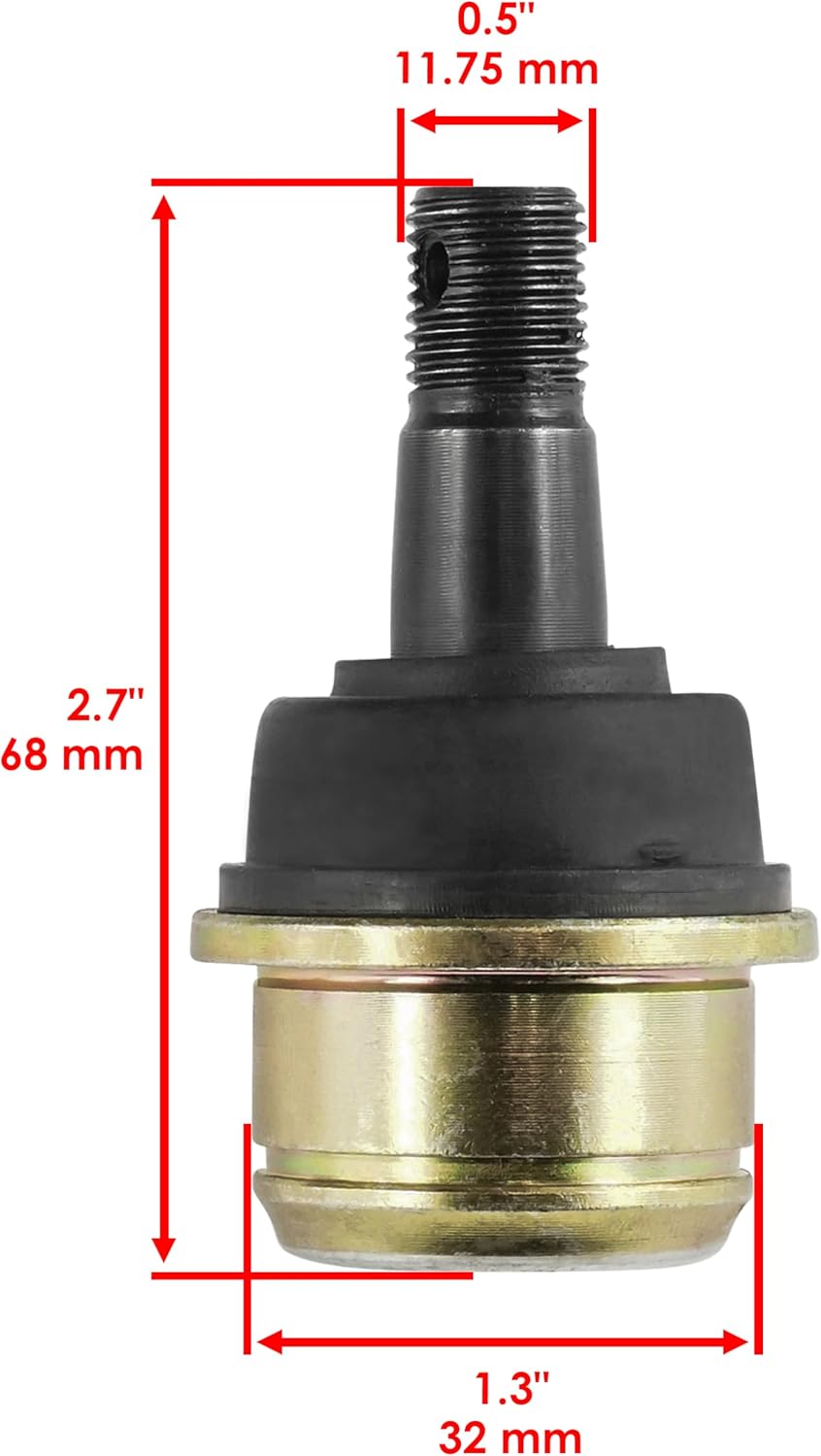 Caltric Ball Joints Compatible with Honda Rancher 420 TRX420FM 2007-2013 Front Upper Lower Lh Rh 4x