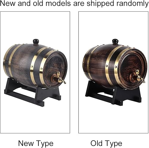 Miniatura 4 de Barril de vino de madera de 3 litros, almacenamiento de vino tinto, brandy, whisky, barril de tequila, decoración del hogar, barril de