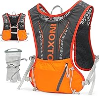 Vista 8 de INOXTO Chaleco Mochila de Hidratación, Chaleco Ligero para Correr con Bolsa de Agua de 1.5L Mochila de Día para Senderismo, Carrera de Senderismo