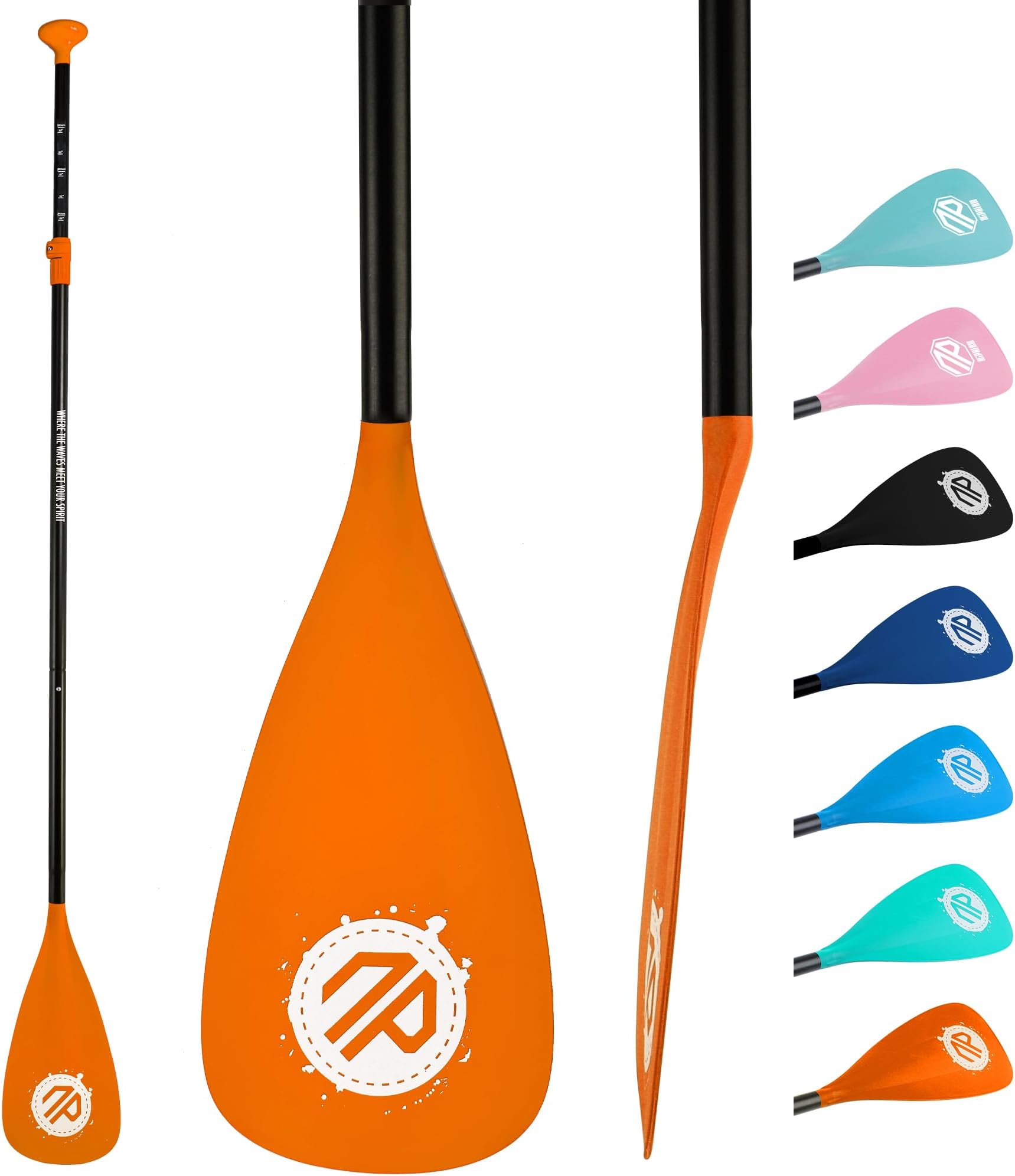 niphean Sup Paddle, Adjustable Paddle Board Paddles, Lightweight Kayak Paddle, Detachable Stand Up Paddle Board Accessories Oars with Aluminum Alloy Shaft and Fiberglass Blade