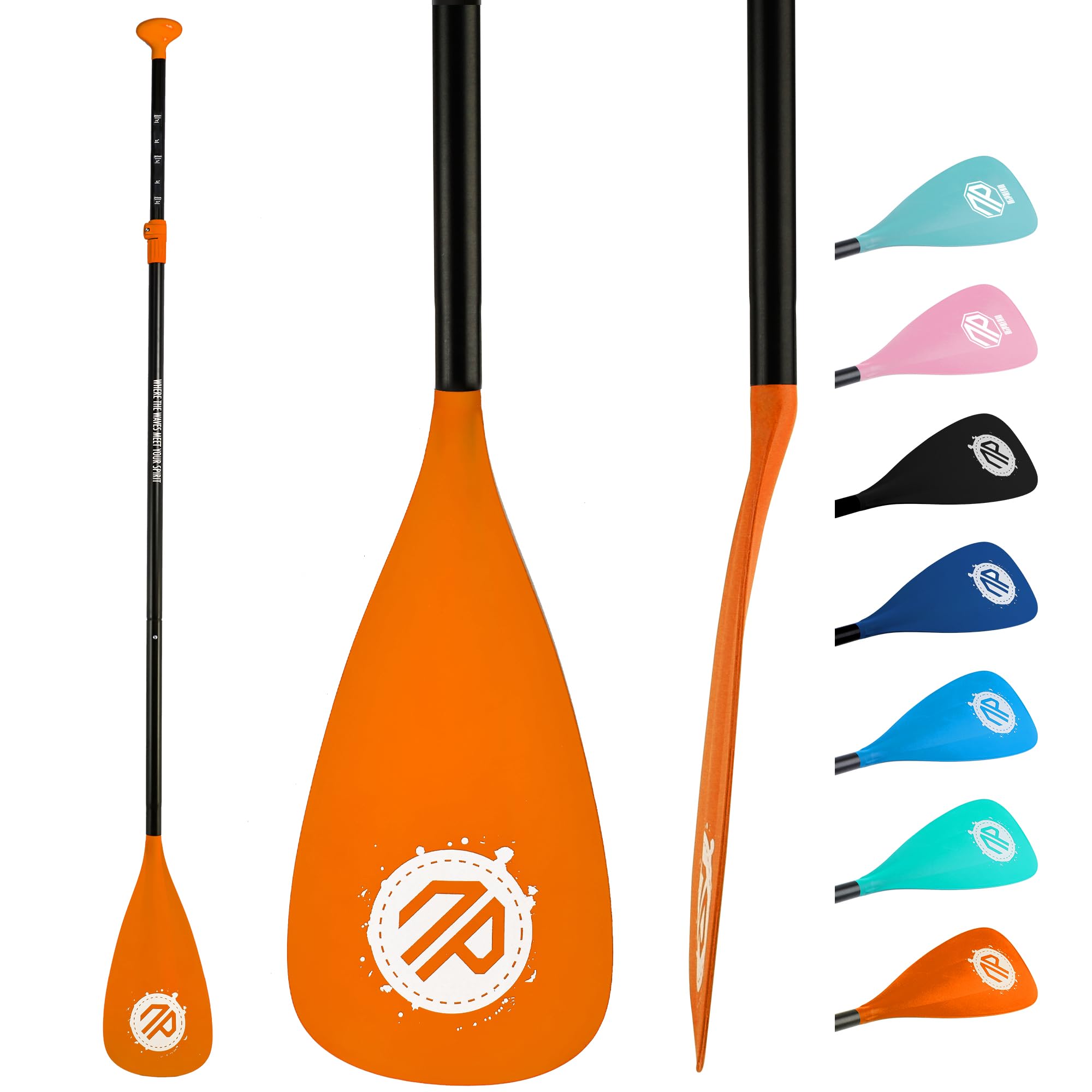 niphean Sup Paddle, Adjustable Paddle Board Paddles, Lightweight Kayak Paddle, Detachable Stand Up Paddle Board Accessories Oars with Aluminum Alloy Shaft and Fiberglass Blade