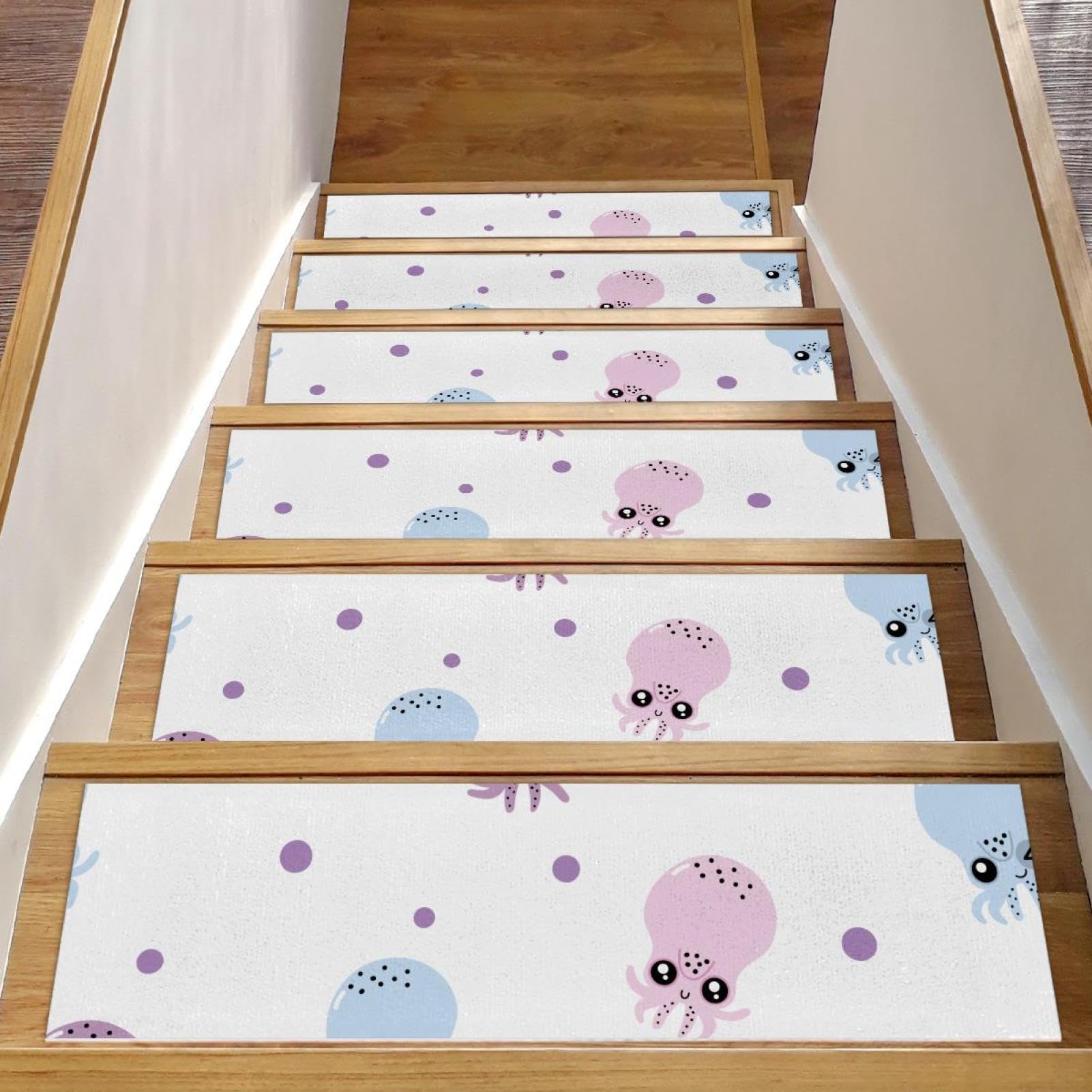 Tapis d'escalier antidérapant 20x76 cm lot 15 protection marche escalier enfant et chien