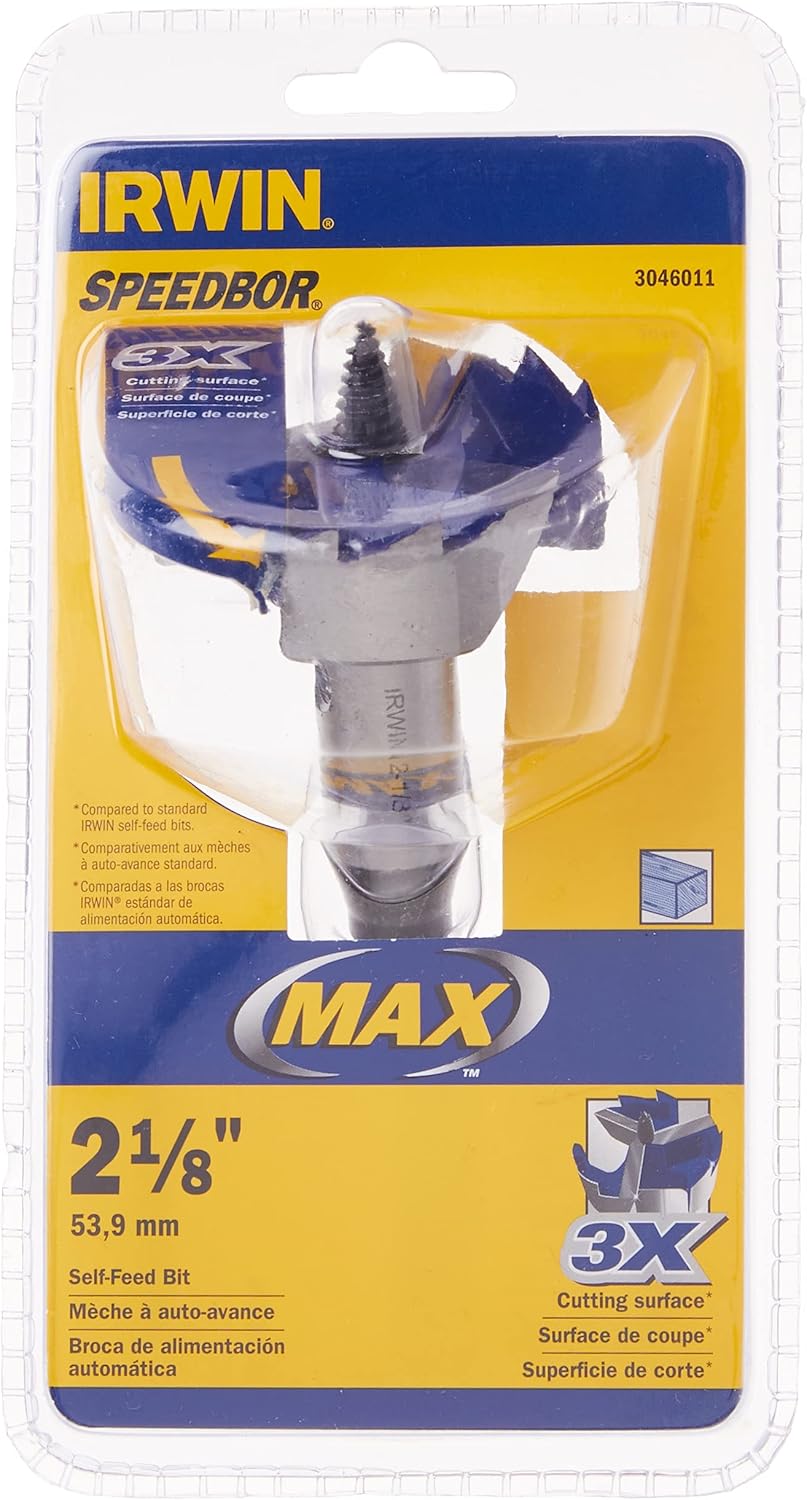 Black Friday - 70% OFF Irwin Industrial Tools 3046011 2-1/8-Inch 3-Cutter Self Feed Drill Bit , Black Best Seller Irwin Industrial Tools 3046011 2-1/8-Inch 3-Cutter Self Feed Drill Bit , Black