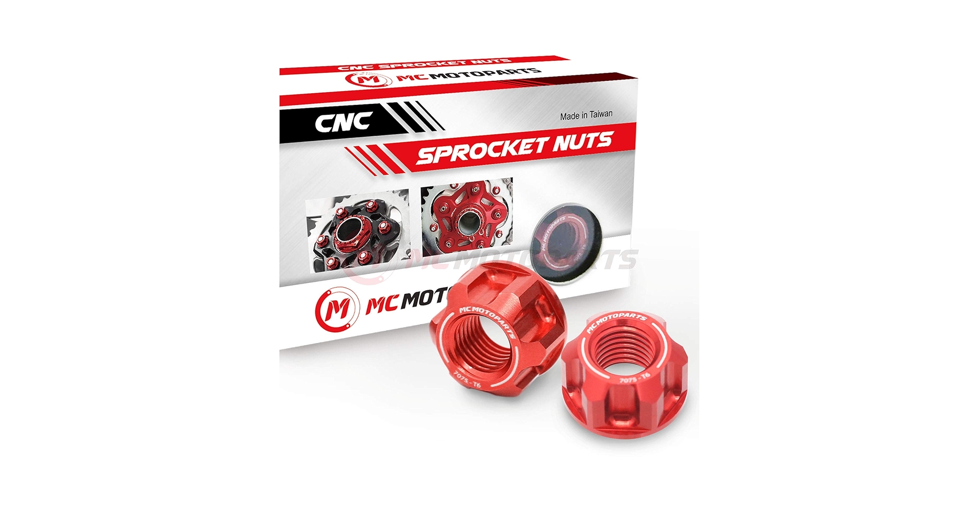 Amazon.com: MC MOTOPARTS Racing Rear Sprocket Nuts Set Compatible
