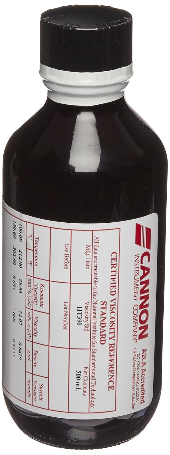 Cannon High-Temperature Viscosity Standards HT390, 150 degree Celcius for HTHS, 500ml Capacity