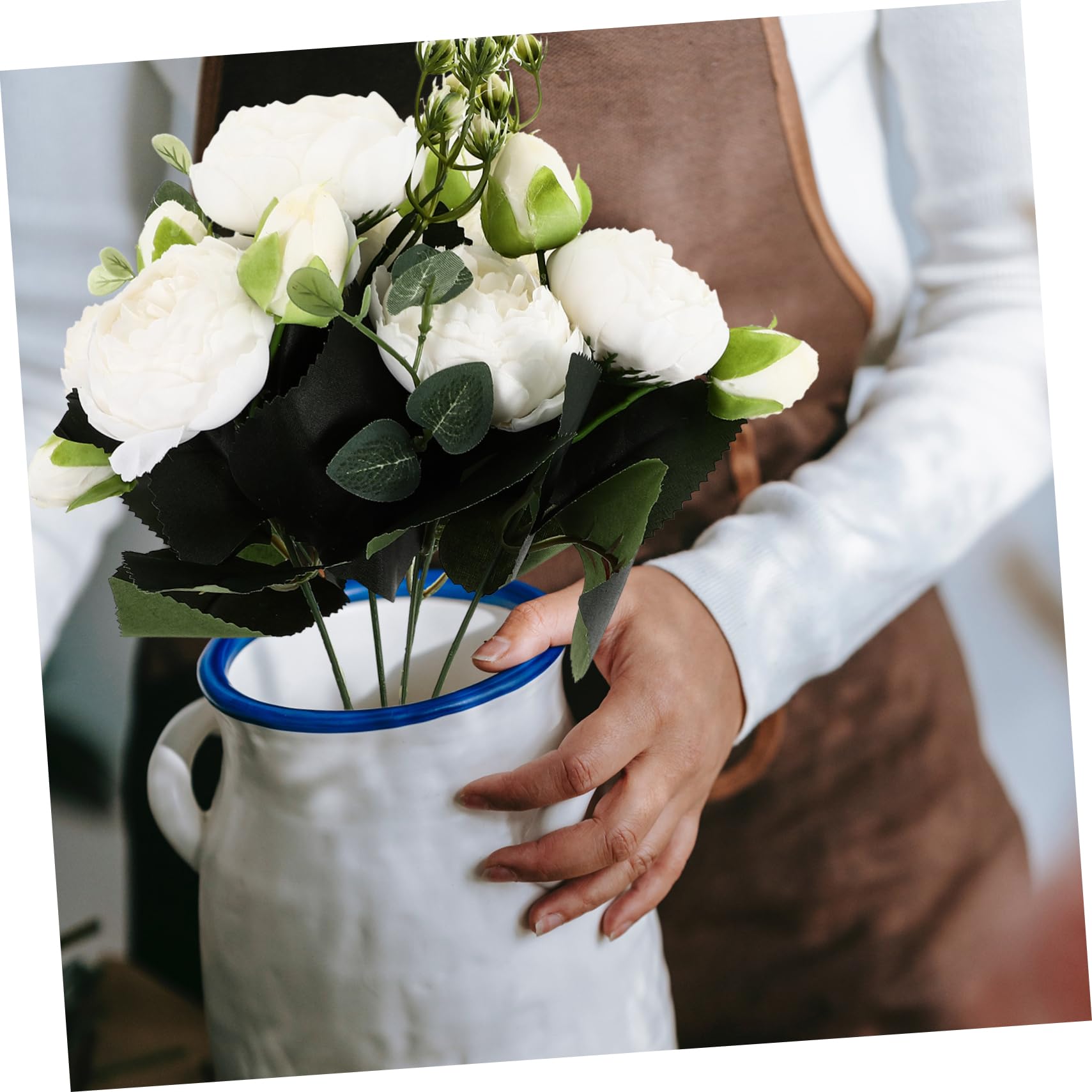 MAGICLULU 6stücke Künstliche Peony Blumenstrauß Dekoration Simulierte Hochzeit Und Wohnaccessoires Für Tisch Party Und Fotografie Langlebig Und Pflegeleicht