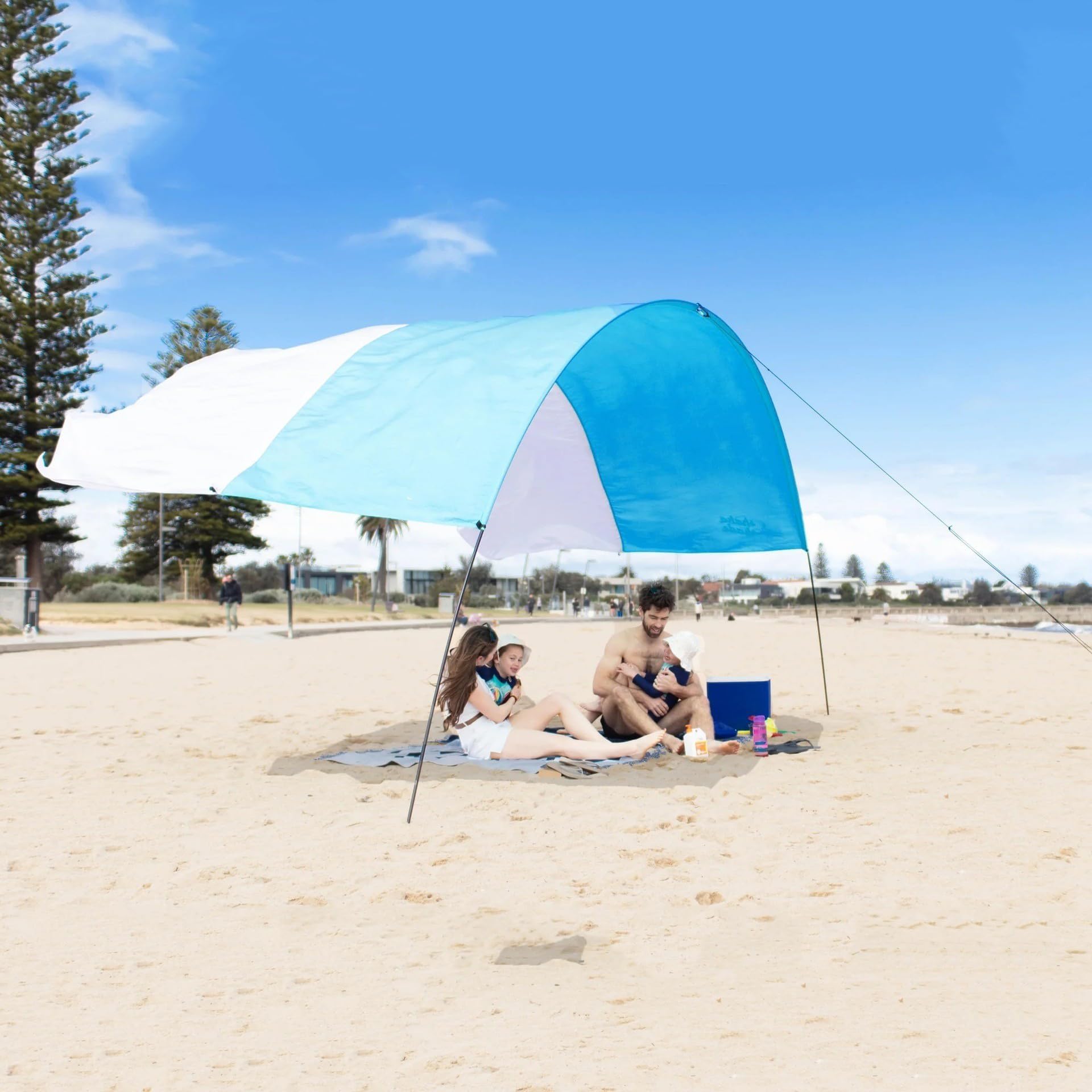 Auvent de Tente de Plage Pop-up, abri Solaire Portable, avec Protection UPF50+, idéal pour la pêche, la randonnée et Le Camping