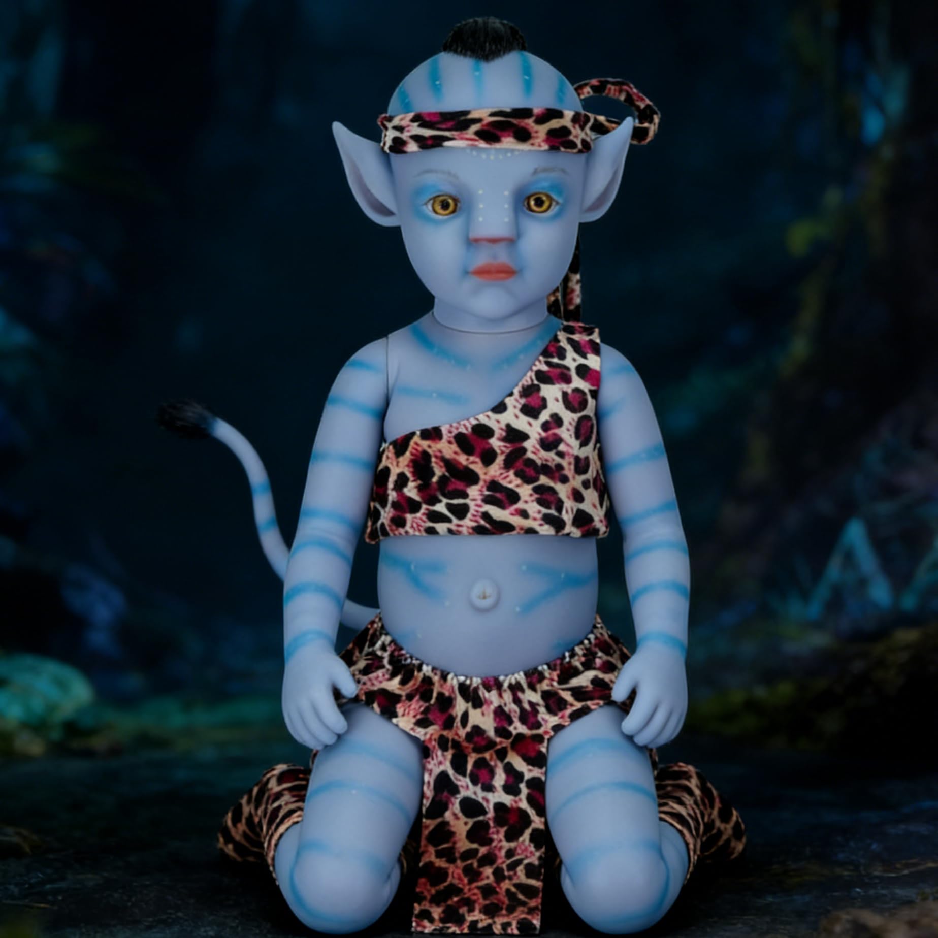 Reborn Avatar Figurki 30 cm świecące w ciemności silikonowe realistyczne lalki dla niemowląt noworodków zabawki awatar z akcesoriami do karmienia dla n
