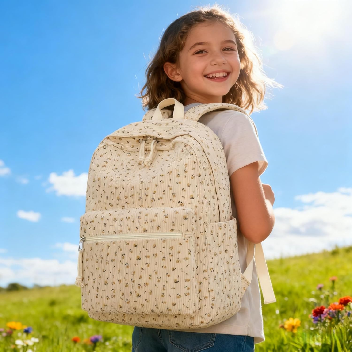 LOIDOU Backpack for School Teen Girls Boys Bookbag Casual Daypack Backpacks Lightweight for Middle School College Student - Image 2