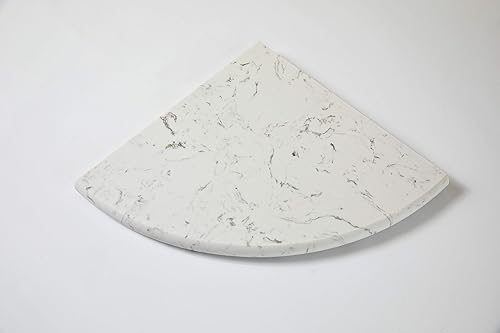 Miniatura 3 de Natural Stone Accessories Estante de esquina de ducha MM cuarzo tamaño estatuario 9 "x 9" ambos lados pulido
