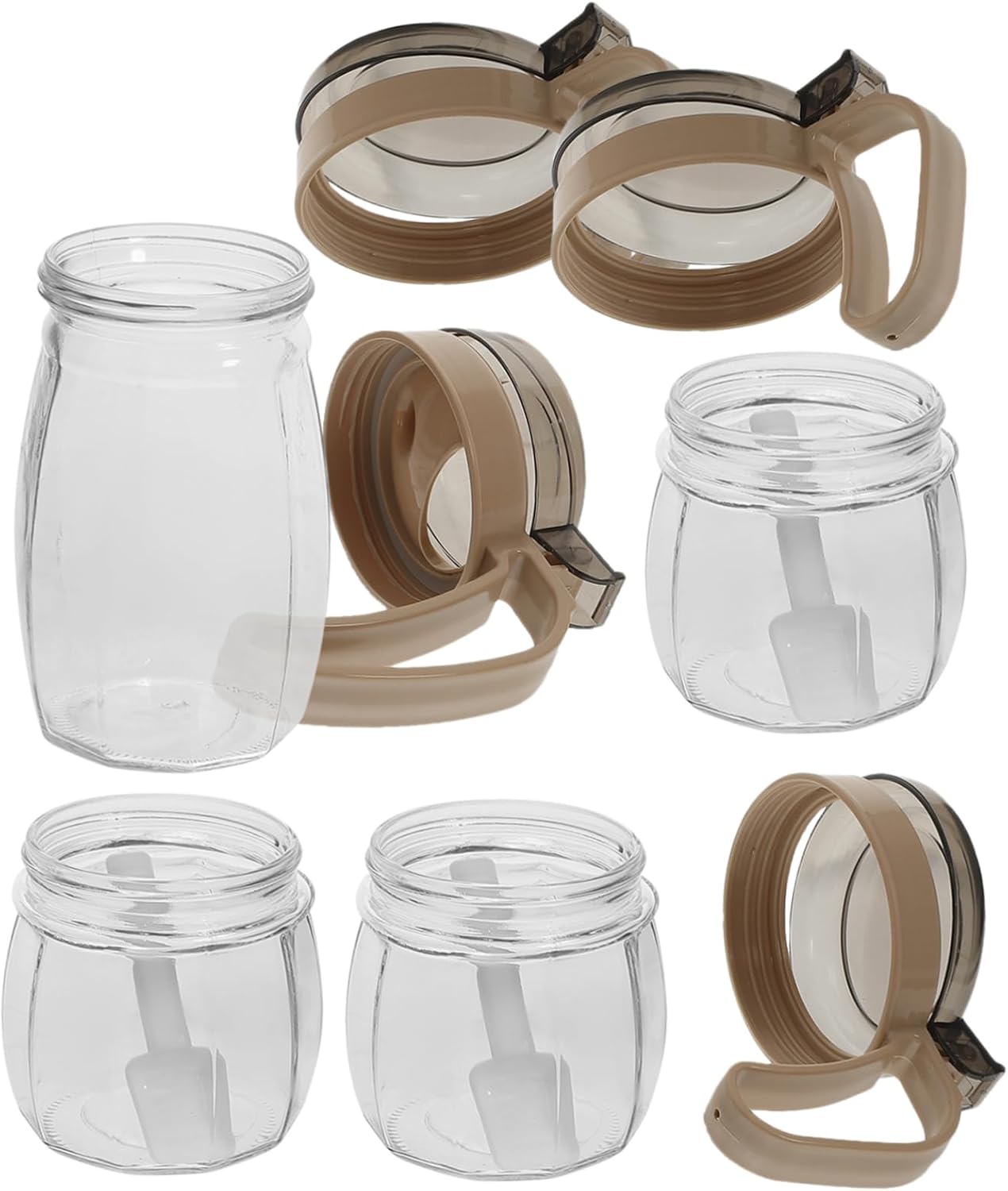 Alipis 1set Seasoning Jar Spice Containers Airtight Lids for and Pepper Kitchen Organization for and Easy Access