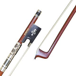 SURVEAL Arco de Violino Profissional de Madeira Brasileira 3/4, Cavalinha Natural da Mongólia, Melhor Elasticidade, Melhor Sensibilidade e Tom Quente para Iniciantes e Intermediários
