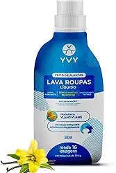 Lava Roupas Concentrado - Tira Manchas Difíceis, Dispensa Amaciante, Lavanderia Natural – Hipoalérgico, Vegano, Cruelty Free Rende – 16 Lavagens, 500ml - YVY