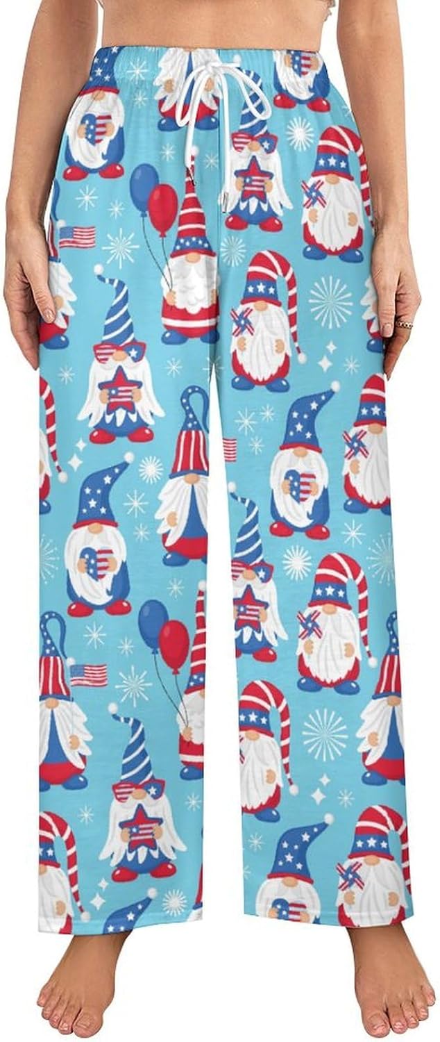 Cute Funny Animals Women Lounge Pants Comfy Pajama Bottom Drawstring Sleepwear Pajamas Pants S-5XL