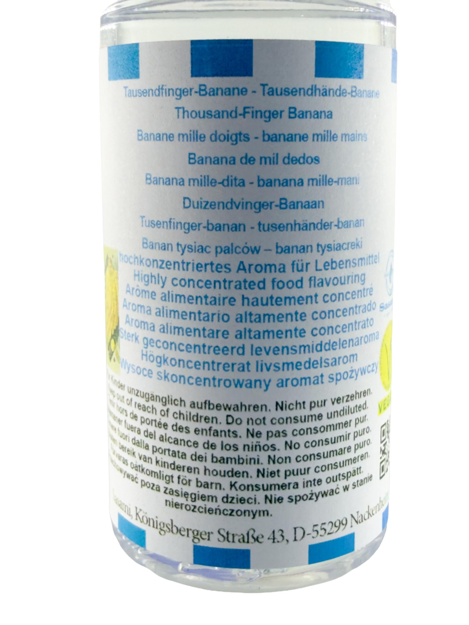 Banan tysiąc palców – banan tysiącręki aromat koncentrat – Wegański – Sasami – 100ml