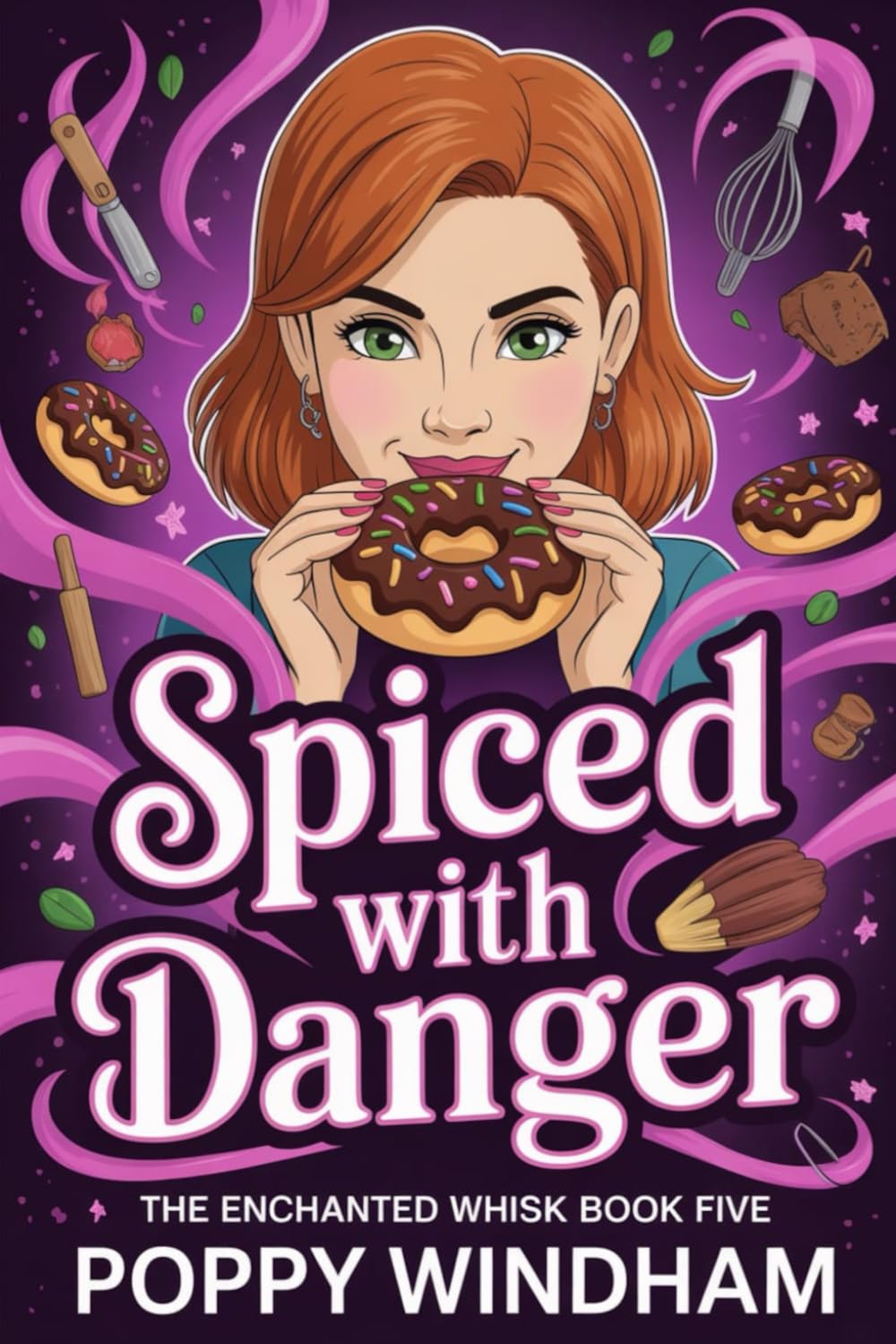 Spiced with Danger: A Paranormal Cozy Mystery (The Enchanted Whisk)