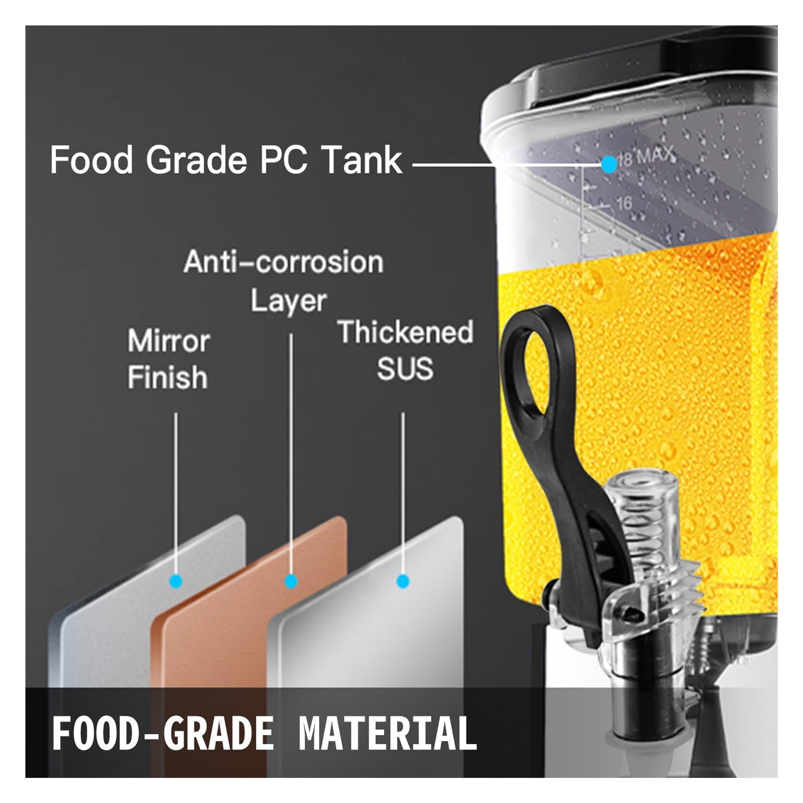 Amazon.co.jp: 24L 36L 48L 飲料ディスペンサーコールド/ホット