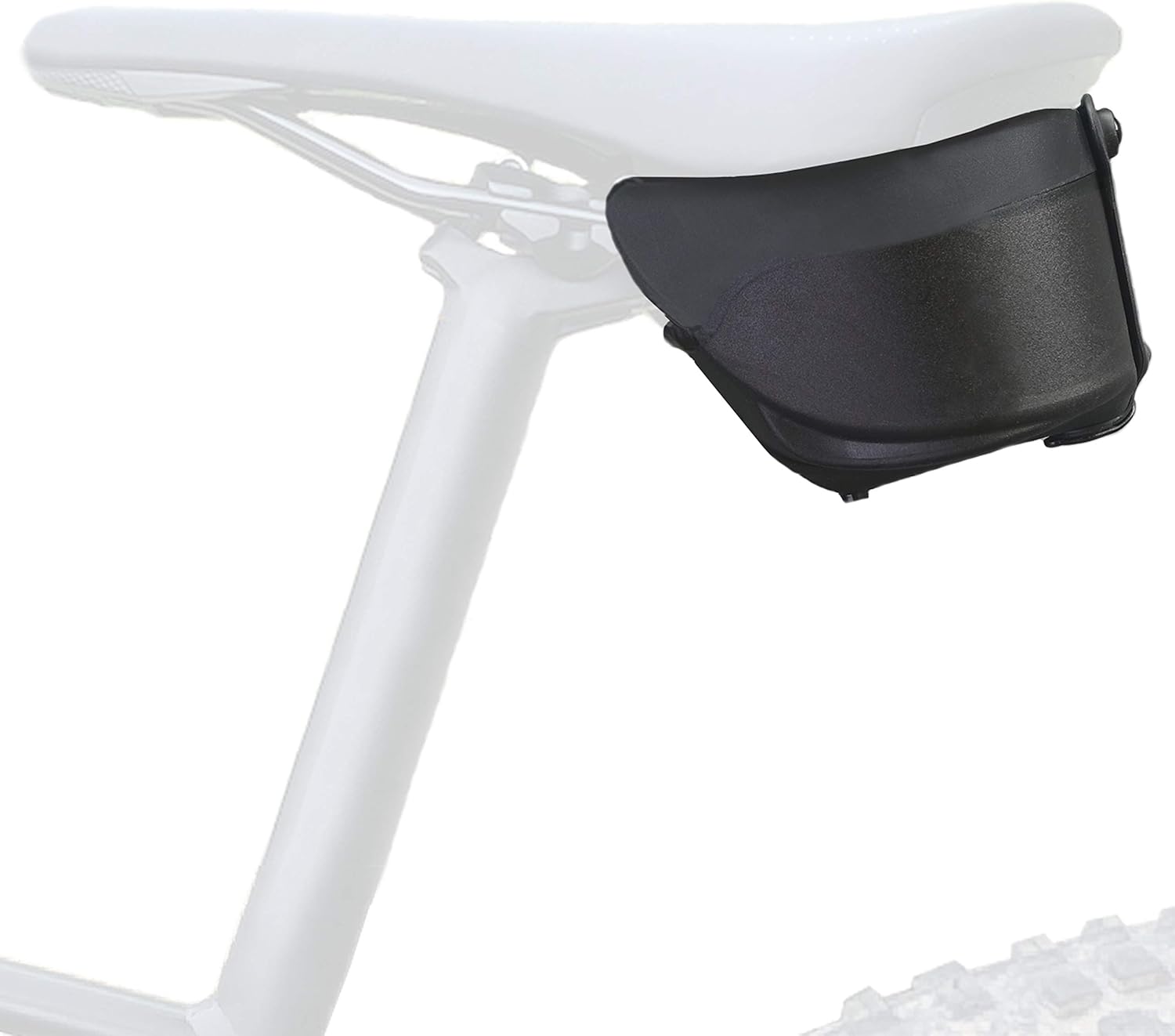 Aeroclam P2 Seat Bag Cycling Bike Saddle Bag Compact Small Under Seat Hard Shell Waterproof Aerodynamic for Mountain Road Bike Flat Top Large Lower