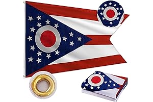 Ohio State Flag Outdoor - Durable 3x5 FT Flag for Proud Ohioans