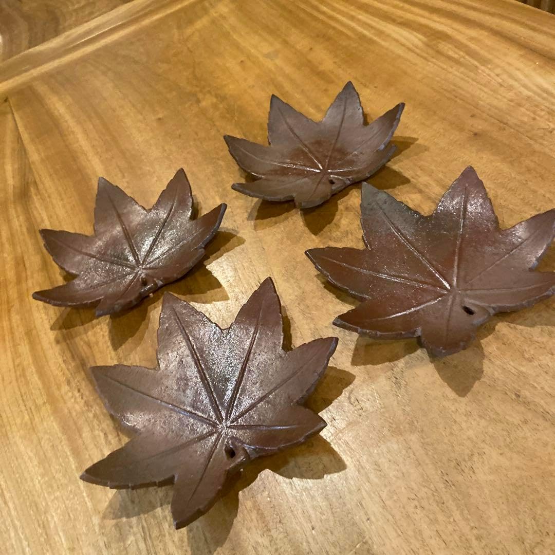 備前焼5枚 備前焼と伝え聞く皿 5枚