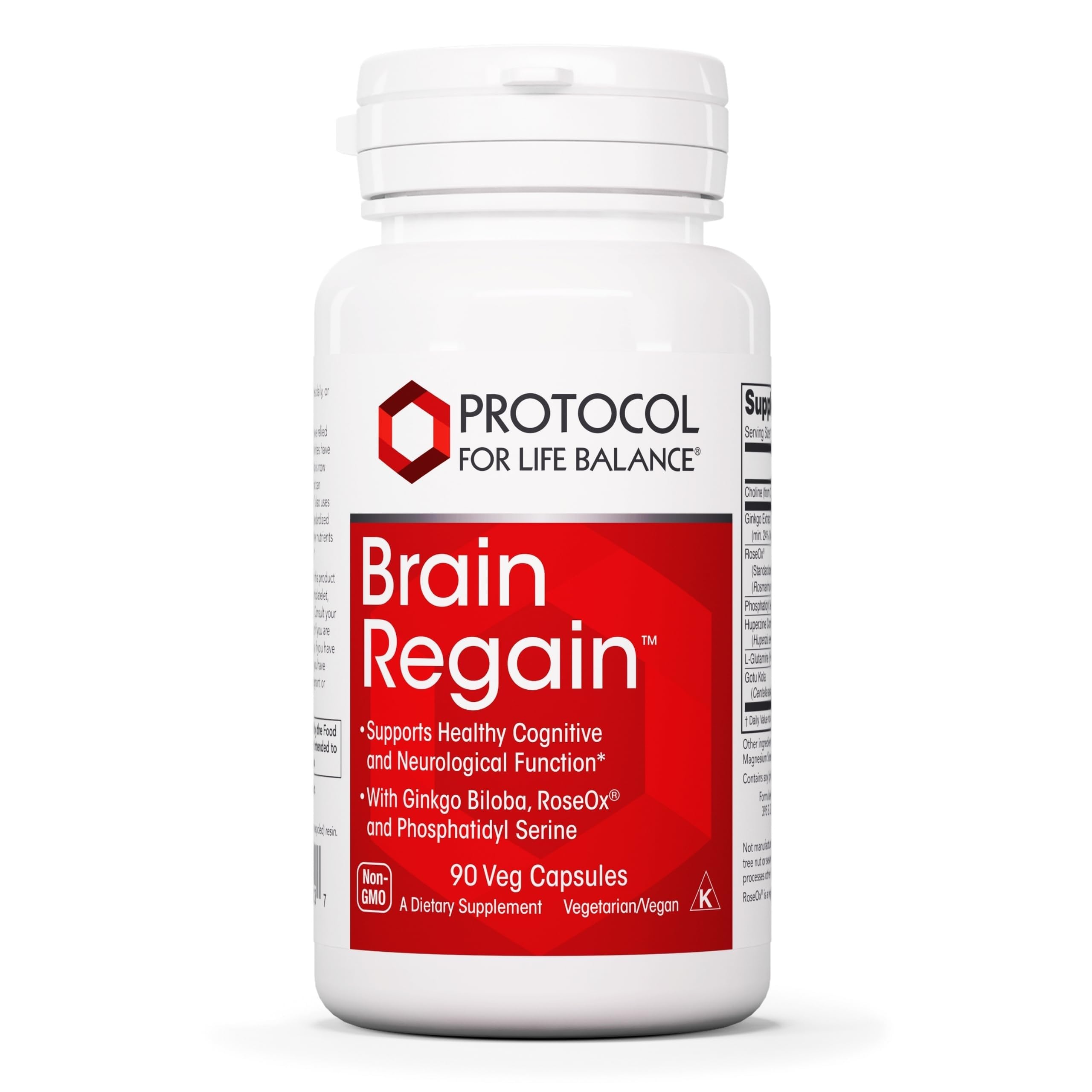 PROTOCOL FOR LIFE BALANCE Brain Regain, Phosphatidylserine, 90 Veg Caps