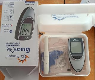 GOXNOR 1 Pcs CR-2032 Lithium Cell And Dr Morepen BG03 Glucometer Lancets 10 Pcs And 1 Lancing Device Only, White Price In India