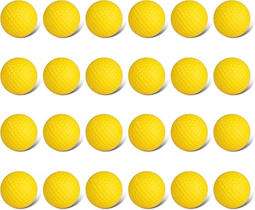 BIRDIEBLAST Pelotas de práctica de golf de espuma, paquete de 12 o 24 unidades, sensación realista y vuelo limitado, pelotas de golf para interiores