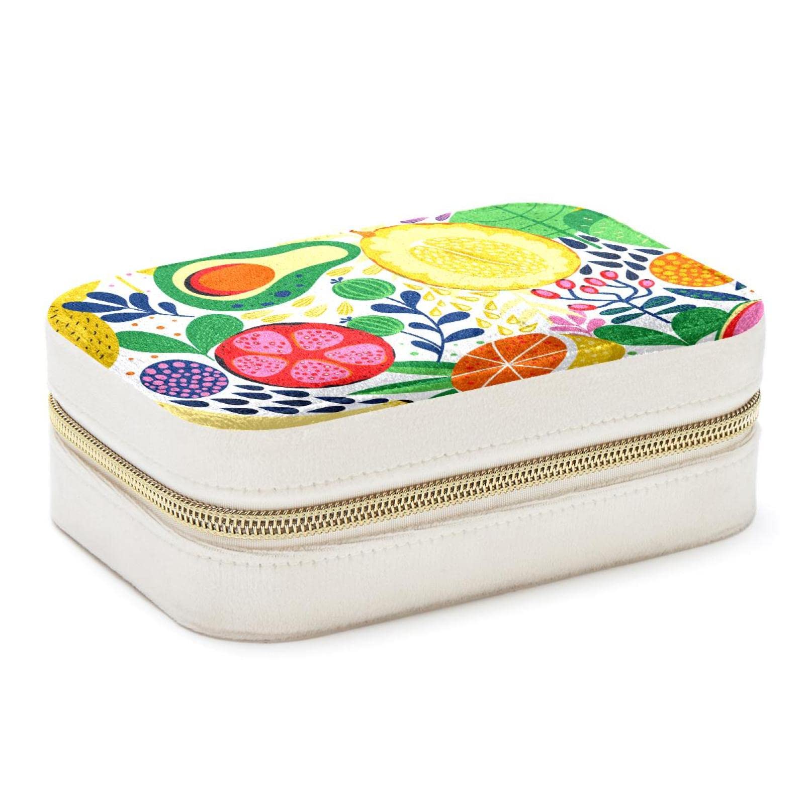 Boîte à bijoux portable en forme de fruits pour voyage