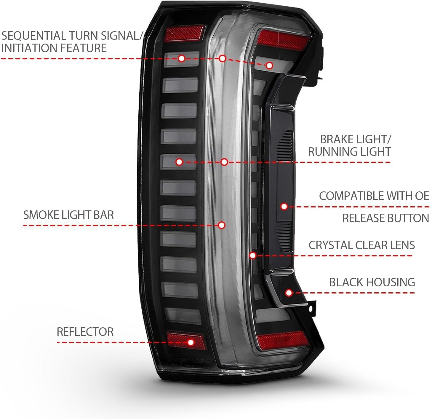 ANZO 22-24 Toyota Tundra (Does Not Fit LED Seq. Models) Z-Series Full LED Tail Lights - Pair