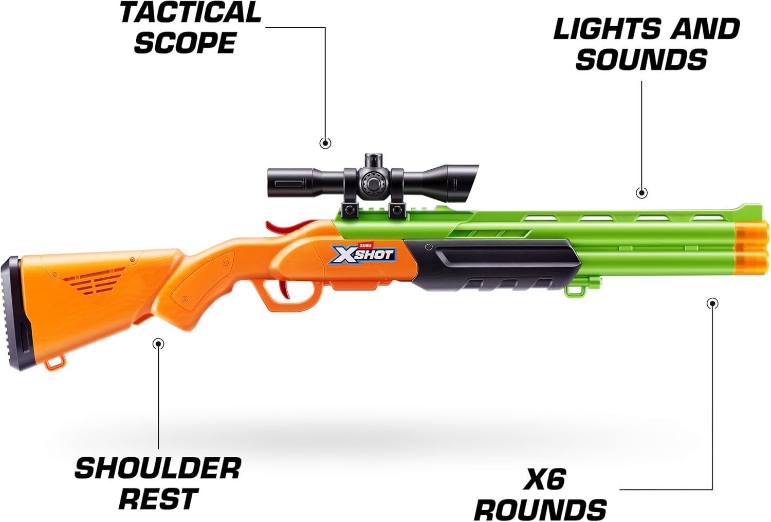 XSHOT Role Play Big Hunter by ZURU – Outdoor Explorer Role Play Kit with Non-Firing Blaster, 6 Ejecting Rounds, Knife, Walkie Talkie, Compass & Whistle, Adventure Toy for Kids Ages 5+, Teens & Adults