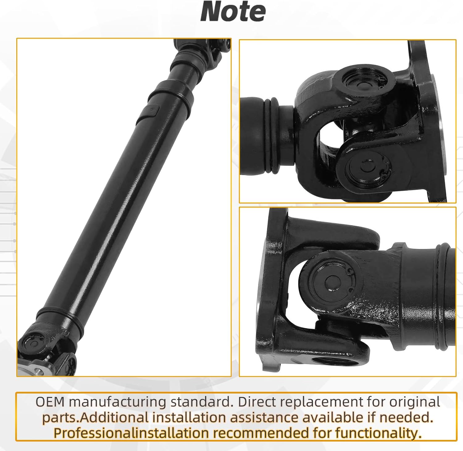 68200149AB,68200149AD Front Complete Drive Shaft Prop Shaft Driveshaft Assembly (AWD) Fit for 2015-2021 Chrysler 300 V6 3.6L/V8 5.7L, 2017-2021 Dodge Challenger,2015-2020 Dodge Charger V6 3.6L/V8 5.7L