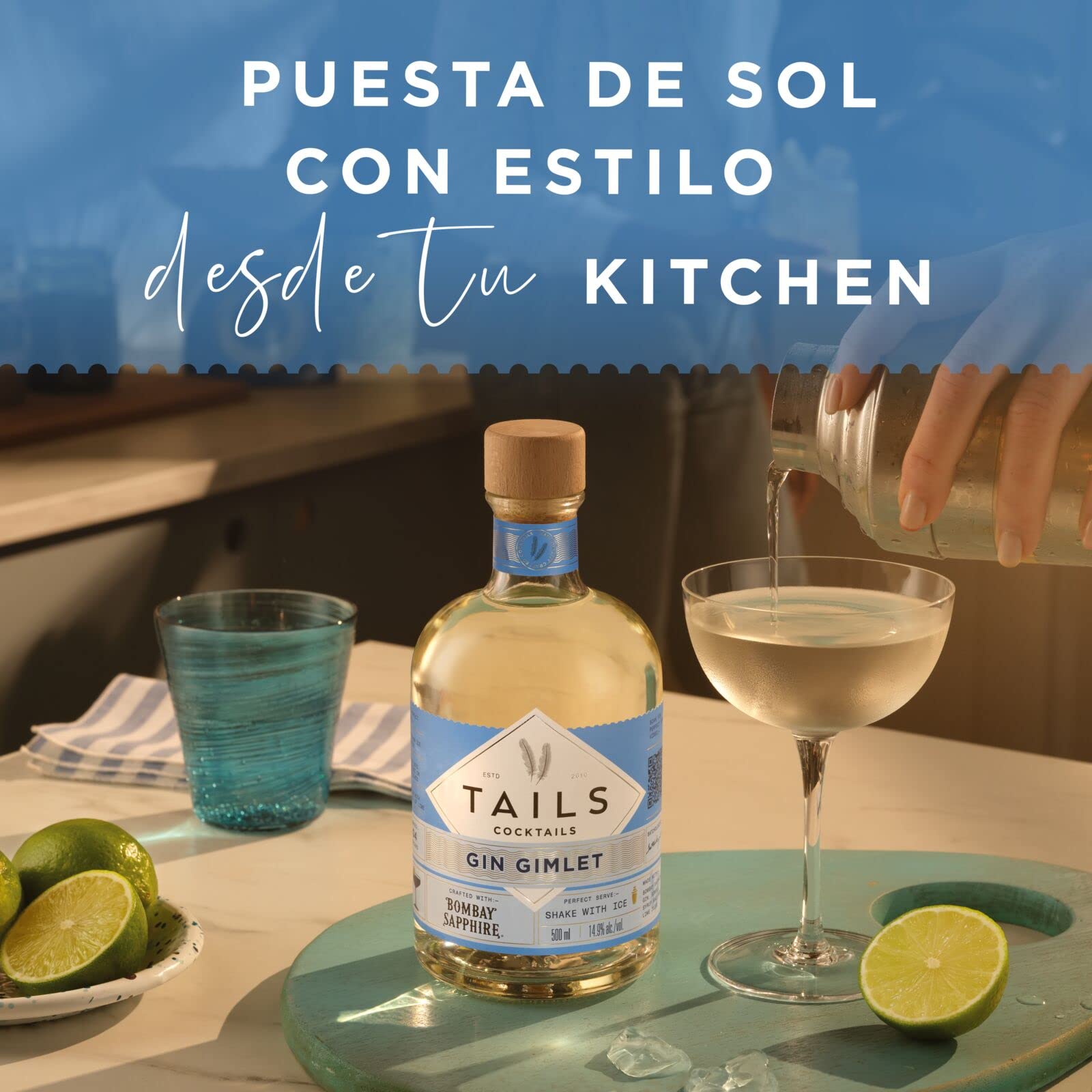 Tails Cocktails Gin Gimlet Bombay Sapphire Gin 14,9% vol 50 cl