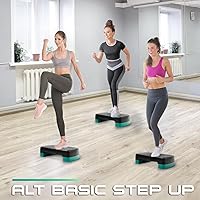 Vista 6 de Yes4All Plataforma de Step de Ejercicio Aeróbico de 18.9" con 2 Elevadores, Stepper de Entrenamiento de Altura Ajustable 3" 5.1" para Gimnasio