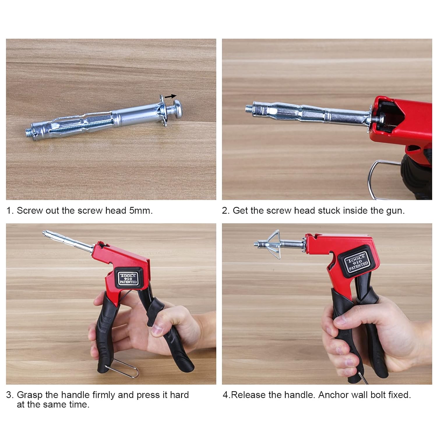 Heavy Duty Hollow Wall Anchors, Paick Zinc Plated Steel Molly Bolt Screws Set for Drywall, Plaster and Tile (30pcs M4x32): Industrial & Scientific