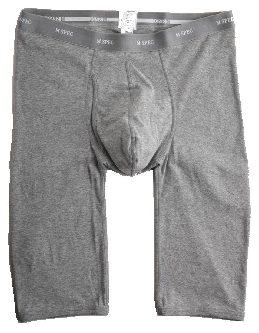 MSPECMen's 3D-Crotch Breathable/Comfortable Boxer Briefs Long