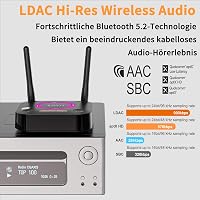 1Mii B06Ultra Bluetooth 5.2 vevő LDAC Hi-Res audiofil DAC-kal és aptX HD támogatással 2