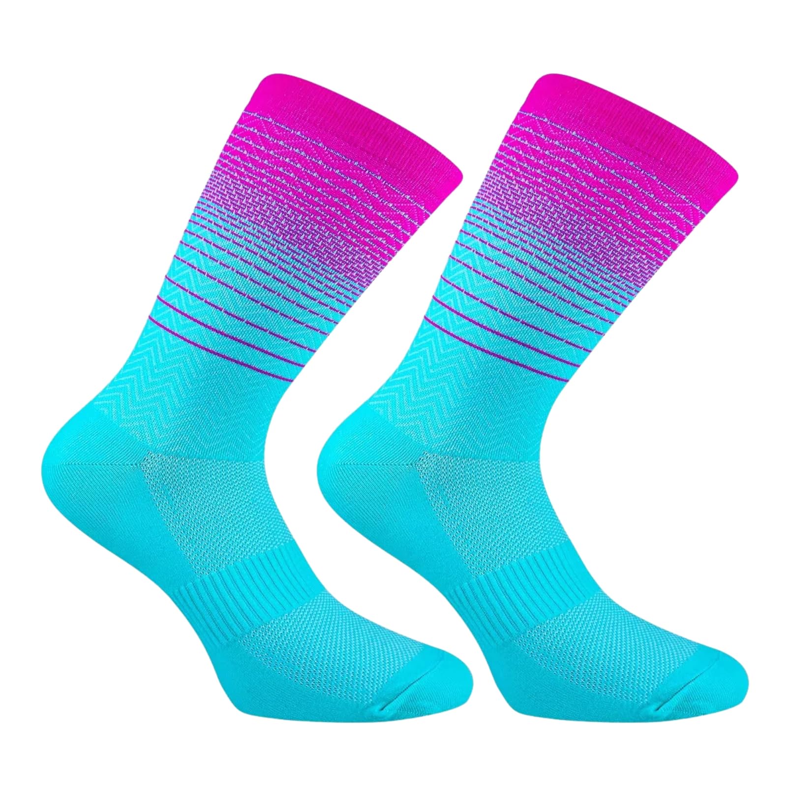 Calzini da ciclismo uomo in poliestere nylon elastan