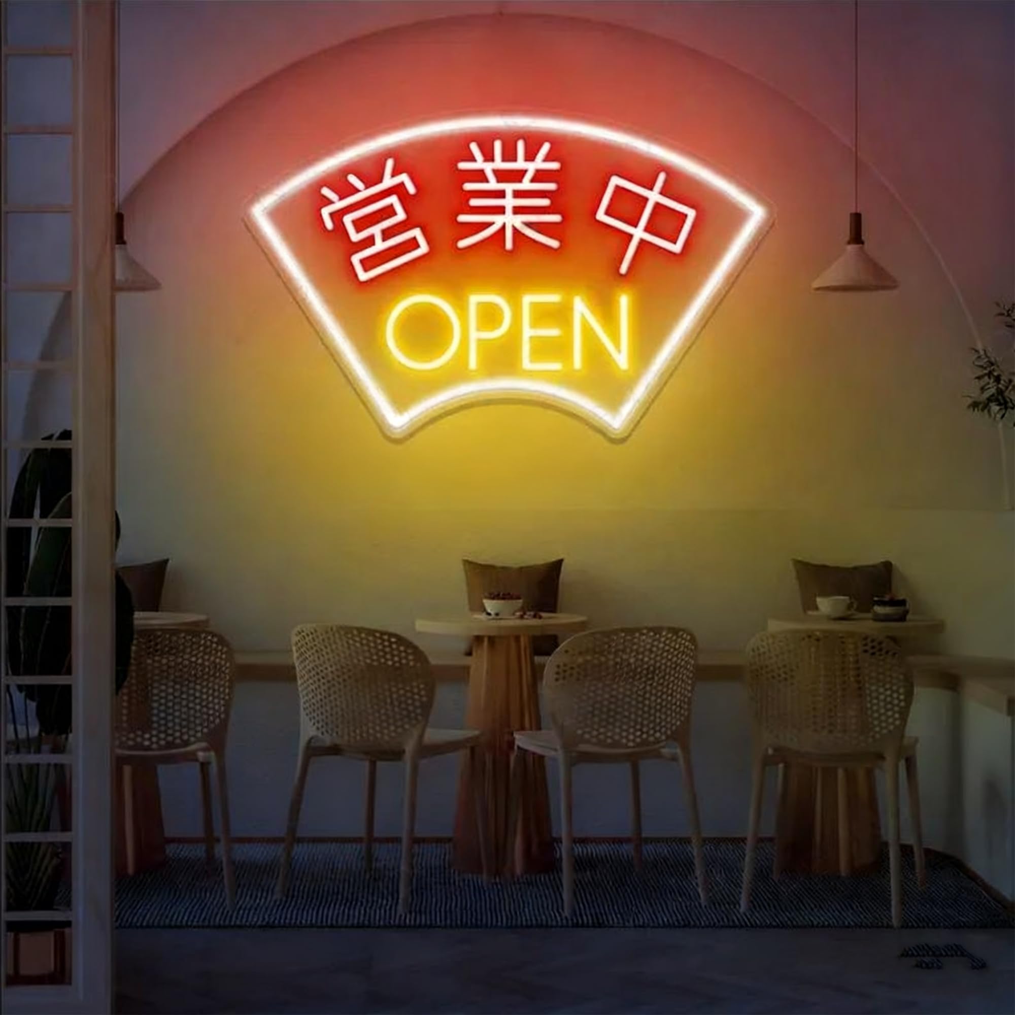 HFHungkeong Led Open Sign,Business Store Shop Neon Light up Signs for Store Front Restaurant Hotel Shop Bar Club Wall Window Decorations,Dimmable Switch and Hanging Chain,USB Power