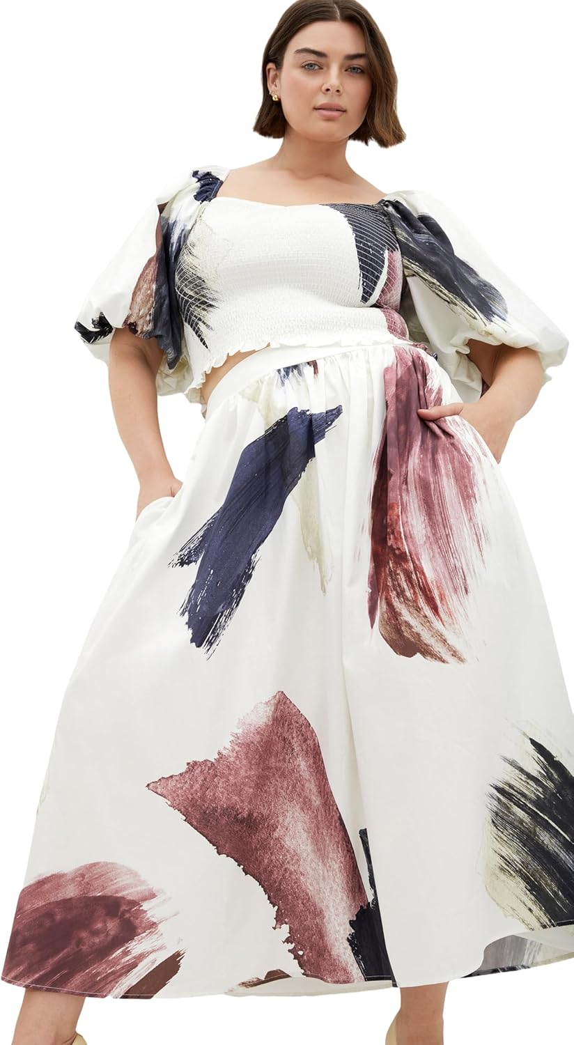 City Chic Women's Plus Size Skirt - Alisha Relaxed Pull On