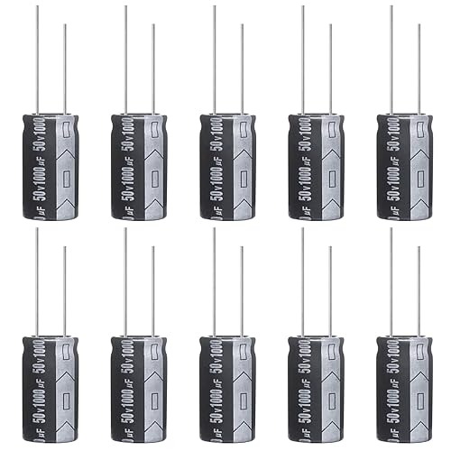 Miniatura 39 de Condensador electrolítico 100uF 63V 0.315x0.472 in 100 UF MFD 63 voltios 0.32x0.47in condensadores de aluminio (paquete de 10)