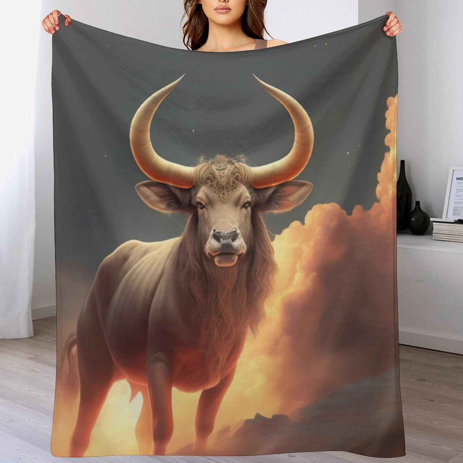 Manta de franela de vaca suave de 130x180 cm ideal para regalar en invierno