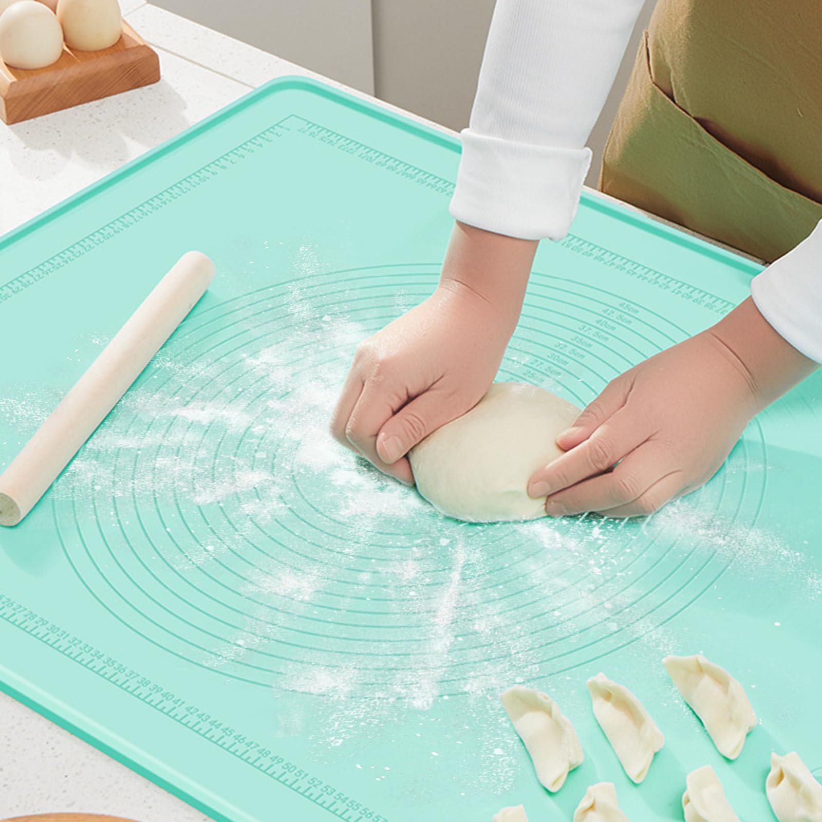 Tappetino Da Pasticceria In Silicone Antiscivolo Extra Large - Per Impastare, Fondente, Forno, 0.75mm, Antiaderente - 4