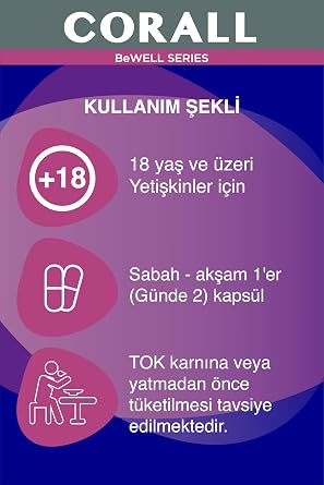 CORALL Biotin 60 Supplementary Food containing Capsule Keratin, MSM, L-Arginine, L-cysteine, Vit B3, B5, B6, B7
