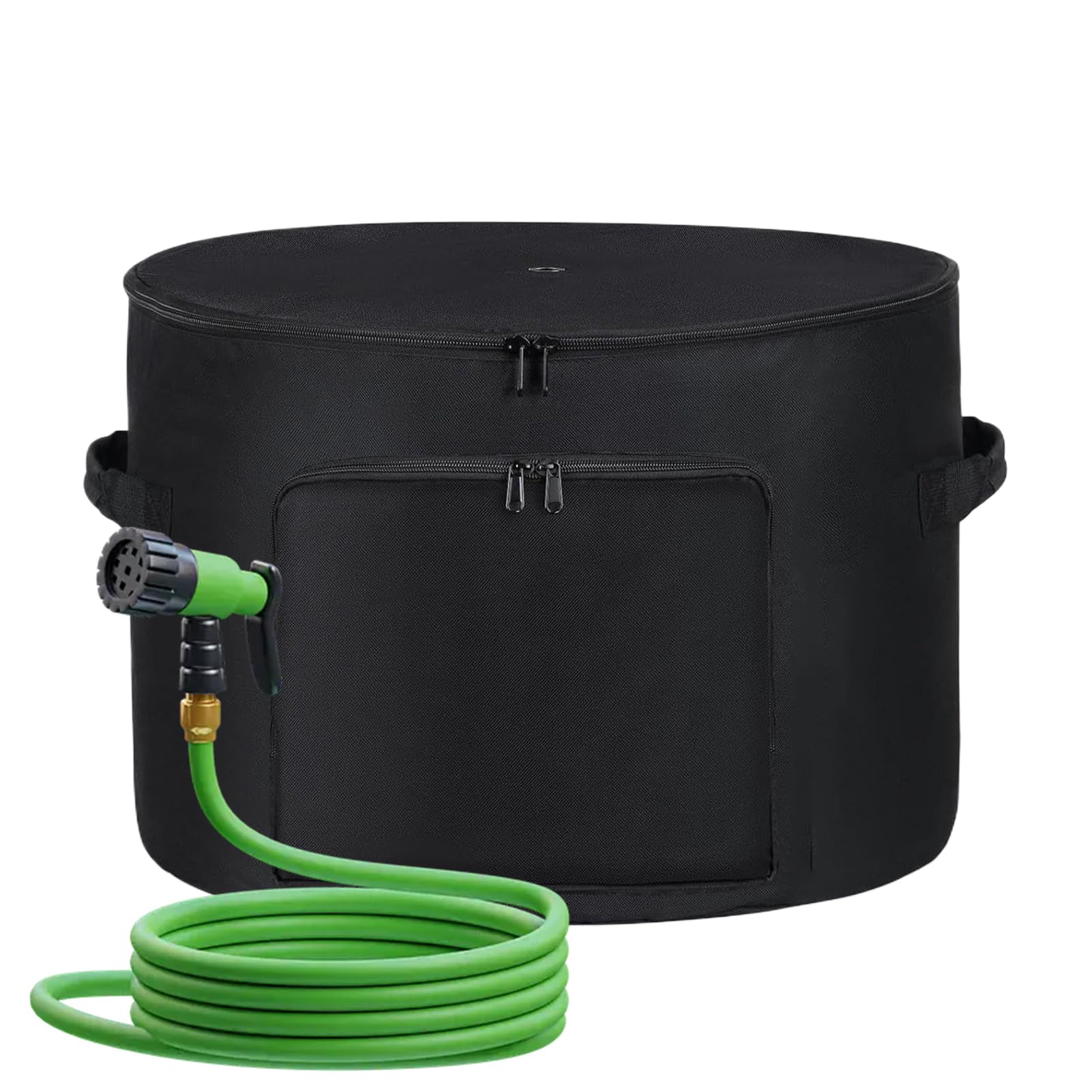 Ahuuen Garden Hose Storage Pot - Garden Hose Organizer Bag Holds 150 Ft,Container for Landscaper Backyard Driveway Warehouse Patio Porches Garage Poolside
