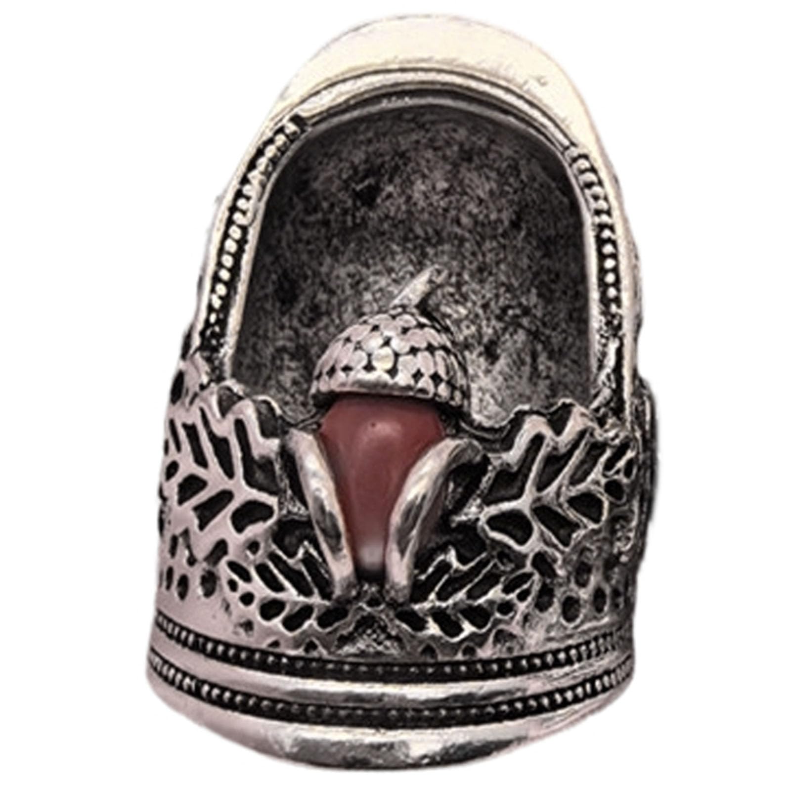 Kaeltsyn Ergonomic Finger Protectors for Clothing Maker From Alloy Featuring Open Structure for Enhances Control Beading Thimble