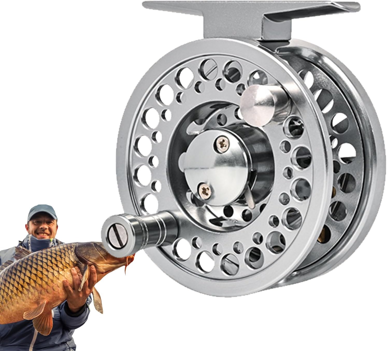 アルミフライリール,フライリール | 軽量ベイトリール - 釣り具、淡水湖小川池釣り用アルミニウム合金リール、フライフィッシングロッ