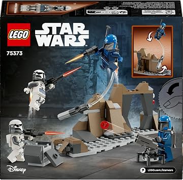LEGO Star Wars: The Mandalorian Mandalore Ambush Battle Pack 75373-6 Collective Creative Toy Making Set with 4 Minifigures for Kids Ages and Up (109 Pieces)