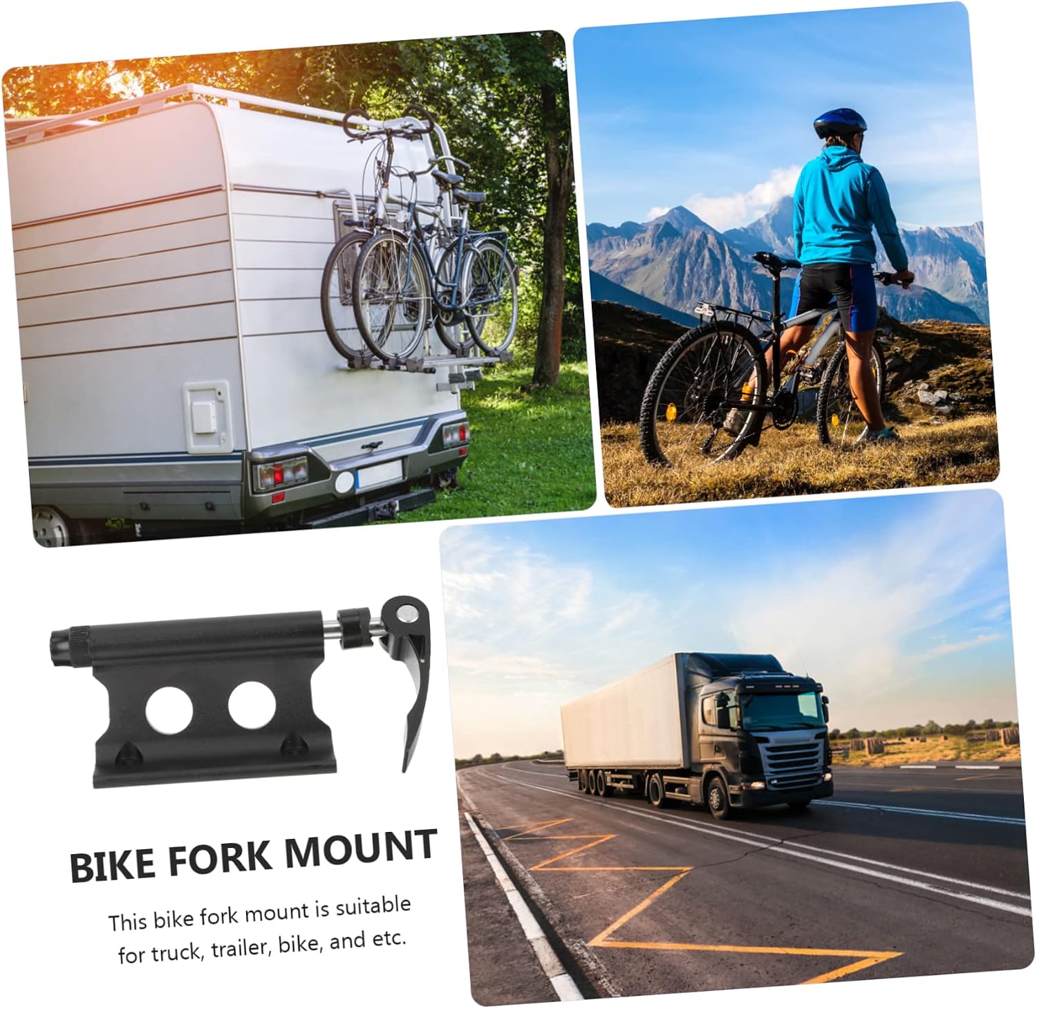Bike Front Rack Quick Release Fork Mount for Trucks Suvs and Bike Storage Accessory for Easy Installation and Secure Transport