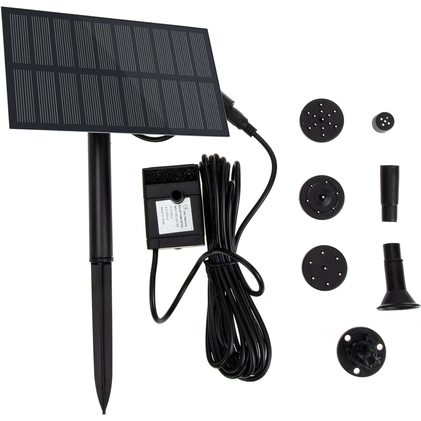 Pompe à eau solaire 15W : animez votre décoration de bain d'oiseaux et vos bassins de terrasse